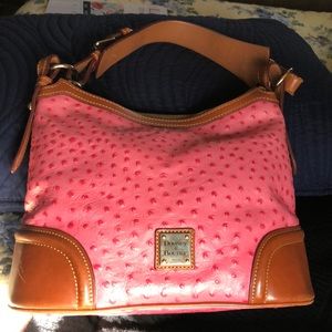 Dooney & Bourke Pink Ostrich handbag & wallet